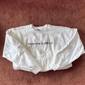 White Graphic Sweatshirt